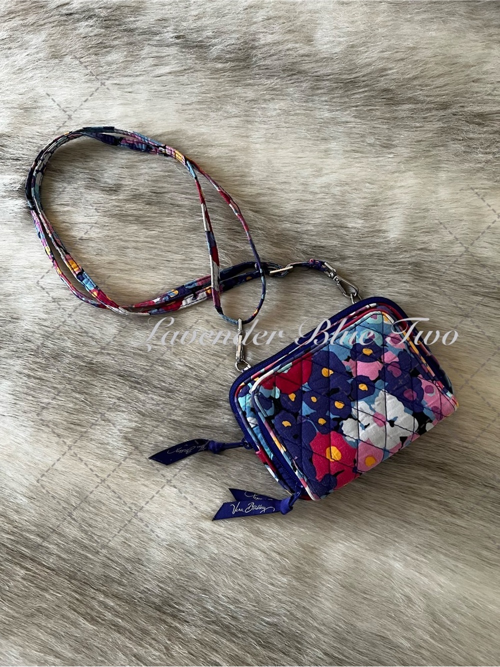 VERA BRADLEY Impressionita Floral 2015 3-in-1 Convertible Wallet Crossbody Bag